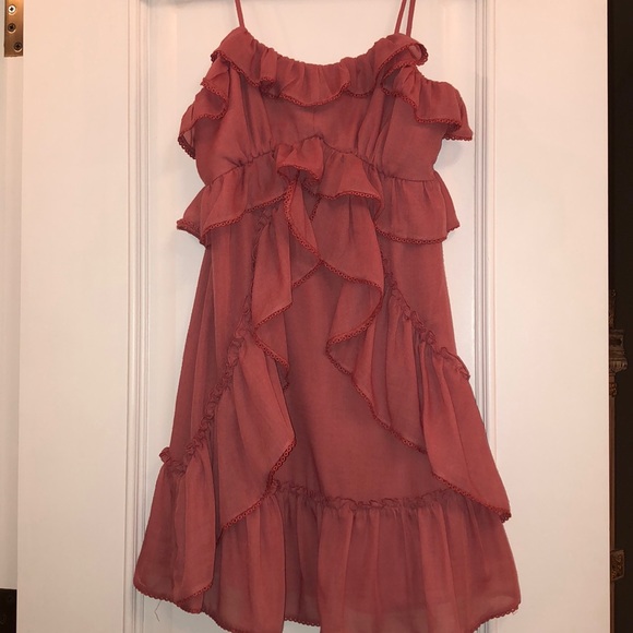 RED CARTER DRESS - Picture 2 of 5